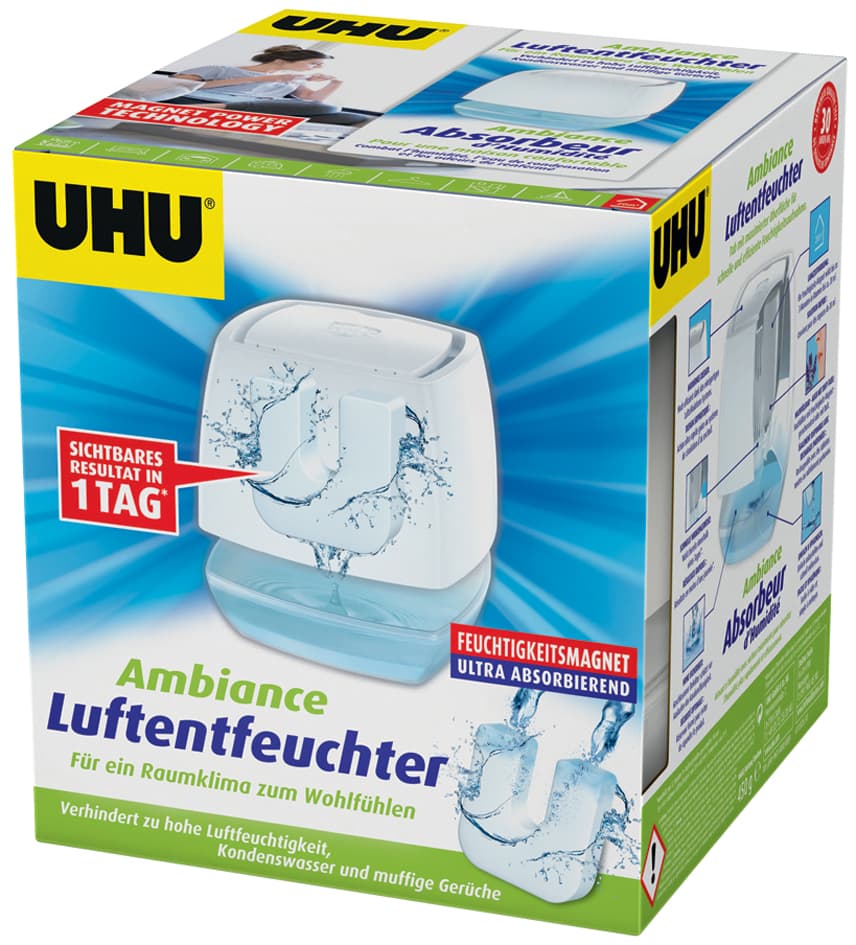 Uhu Luftentfeuchter Ambiance, 450 G, Weiß
