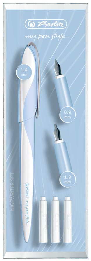 Herlitz Kalligraphie-Set My.Pen Nicewriter , Light Blue,