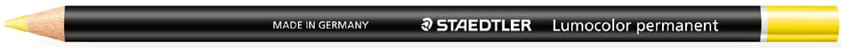 Staedtler Trockenmarker Lumocolor Permanent Glasochrom, Gelb