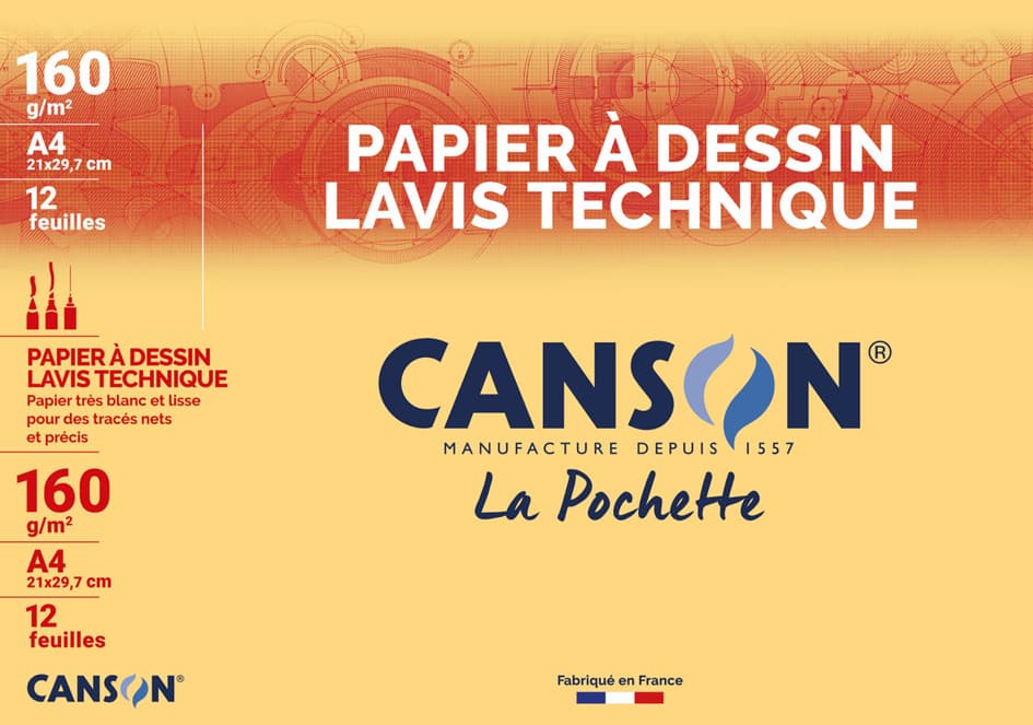 Canson Technisches Zeichenpapier, 240 X 320 Mm, 160 G/Qm