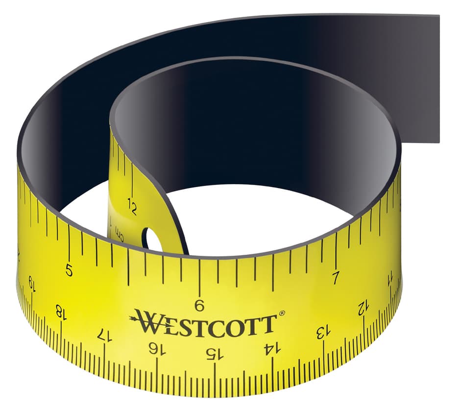 Westcott Flachlineal, Länge: 300 Mm, Flexibel, Magnetisch