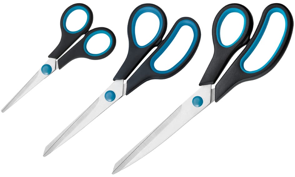 Westcott Schere Easy Grip, 3er-Set, Länge: 130+210+250 Mm