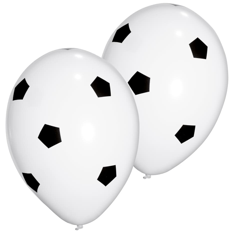 Papstar Luftballons , Soccer, , Schwarz/Weiß