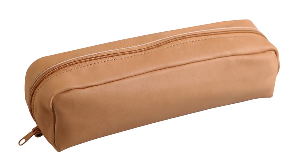 Clairefontaine Schlamper-Etui, Rechteckig, Naturleder