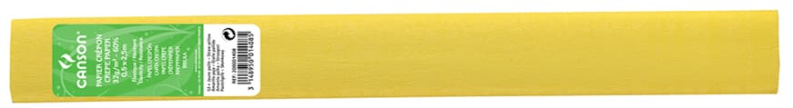 Canson Krepppapier-Rolle, 32 G/Qm, Farbe: Pastellgelb (53)