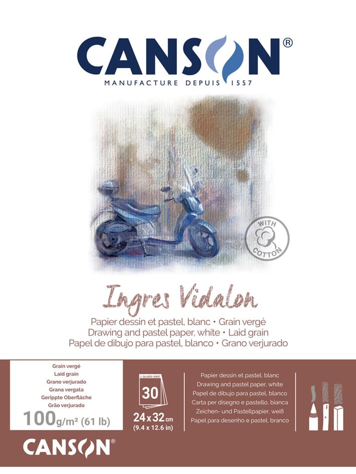Canson Zeichenpapierblock , Ingres Vidalon, , 320 X 410 Mm