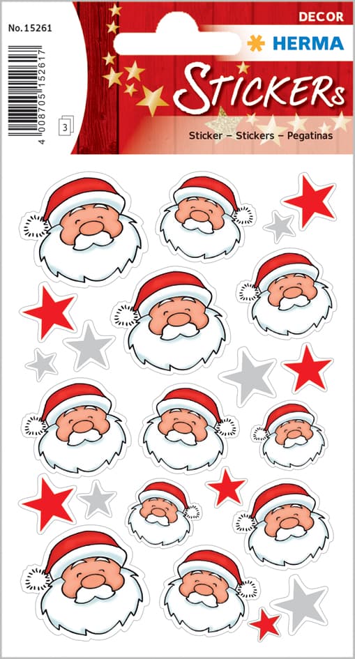Herma Weihnachts-Sticker Decor , Nikolausgruß,