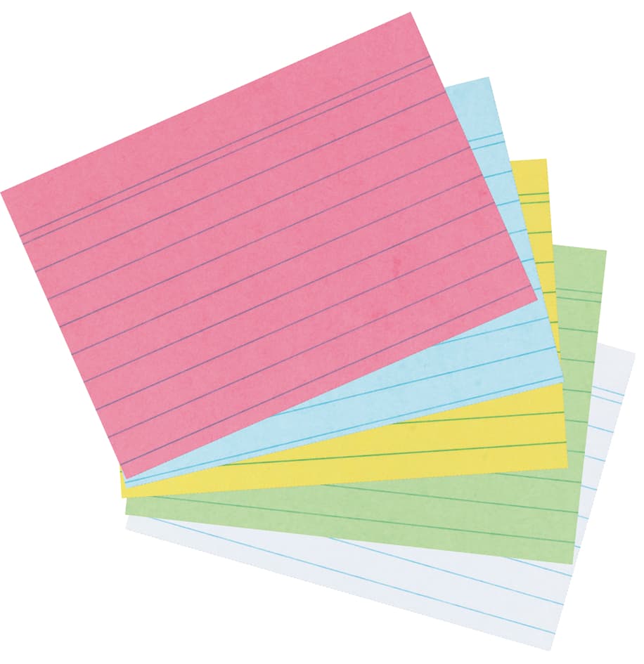 Herlitz Karteikarten, Din A8, Liniert, Weiß