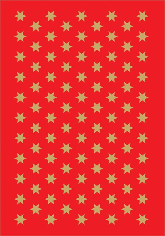 Herma Weihnachts-Sticker Decor , Sterne, , 6 Mm, Gold