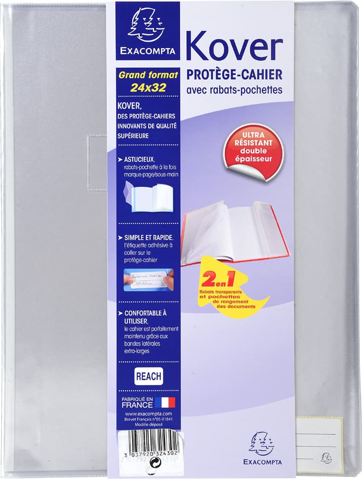 Exacompta Heftschoner Kover, Pvc, 240 X 320 Mm, Farblos