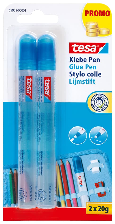 Tesa Klebepen , Glue Pen, , Lösemittelfrei, 2 X 20 G