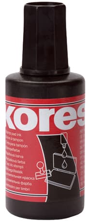 Kores Stempelfarbe, Inhalt: 28 Ml, Rot