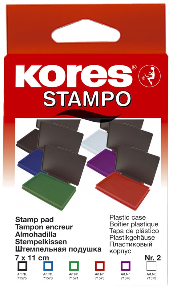 Kores Stempelkissen , Stampo, , (B)110 X (T)70 Mm, Grün