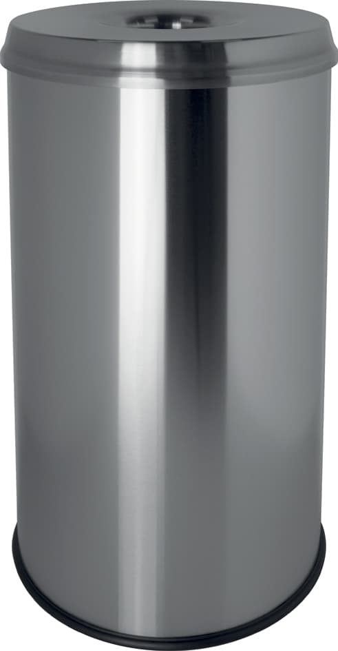 Helit Stahl-Papierkorb , The Guardian, , 50 Liter, Schwarz