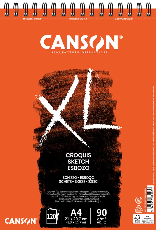 Canson Skizzen- Und Studienblock , Xl Sketch, , Din A4