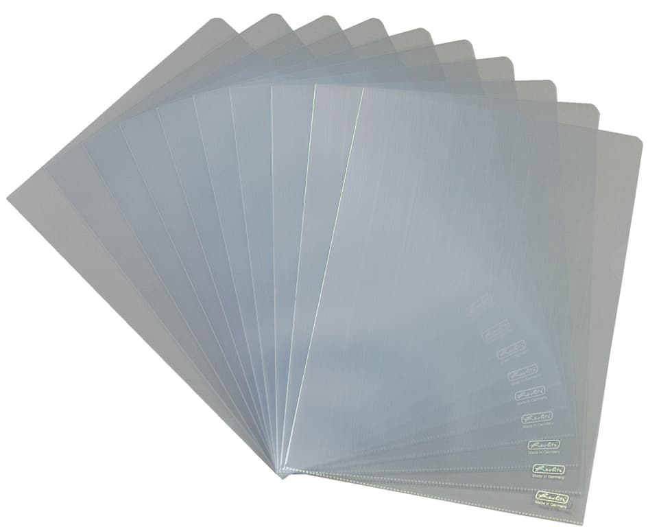 Herlitz Sichthülle, Din A4, Pp, Transparent, 0,11 Mm