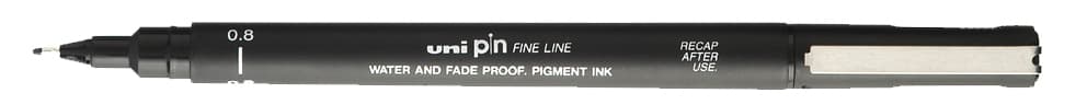 Uni-Ball Fineliner Pin 05200 Gf, Dark Grey