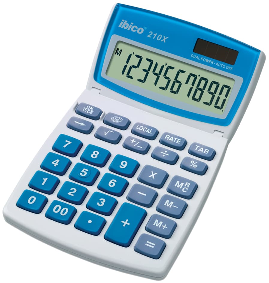 Ibico Tischrechner 210x, 10-Stelliges Lcd-Display