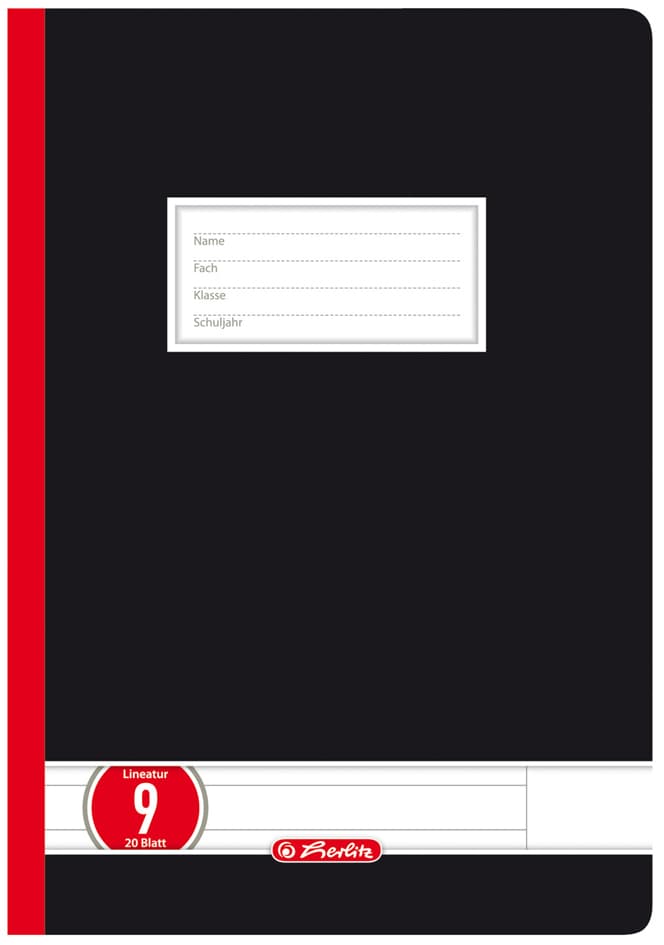 Herlitz Oberschulheft X.Book, Din A4, Kariert Mit Rand