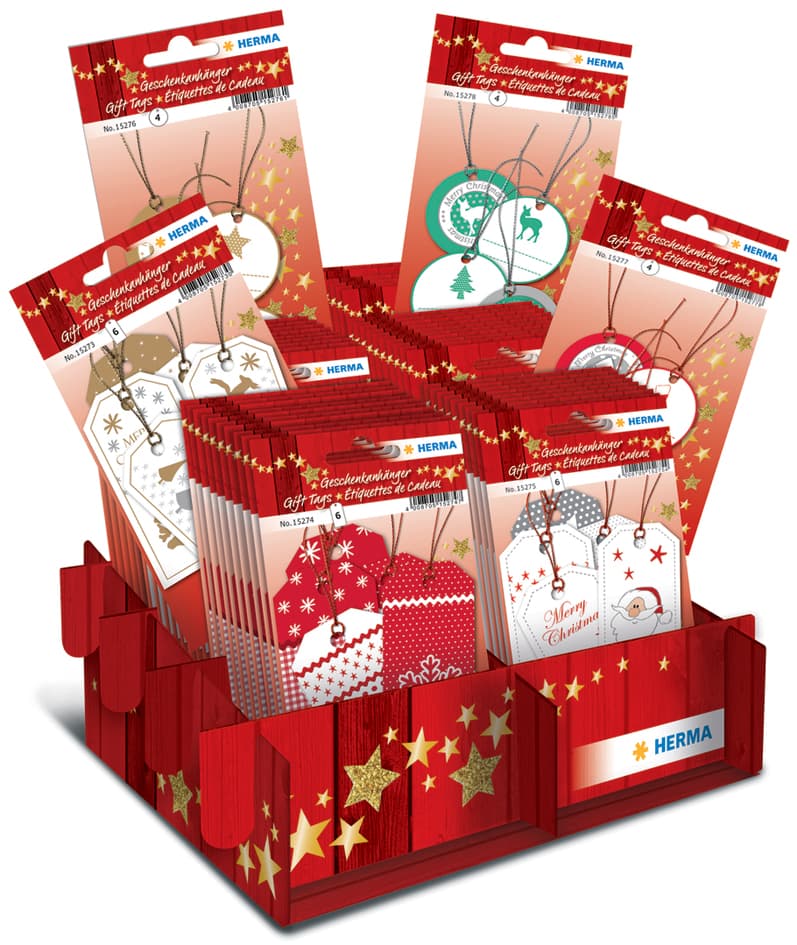 Herma Weihnachts-Geschenkanhänger, Thekendisplay