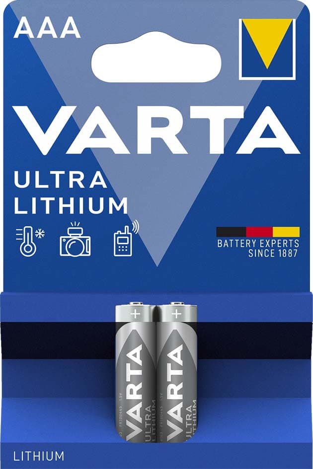 Varta Lithium Batterie Ultra Lithium, Micro (Aaa), 2er Pack