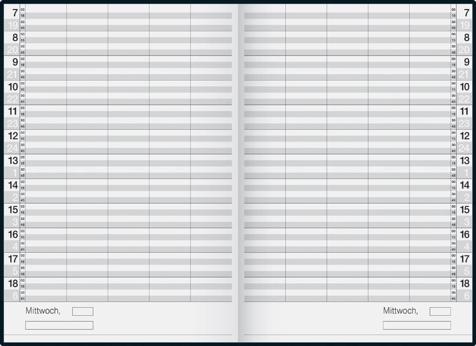 Rido Idé Buchkalender , Ultraplan, , Immerwährend, Schwarz