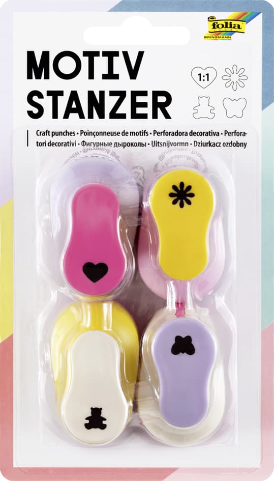 Folia Motivstanzer , Mini, Ganzjahresmotive, Set 1