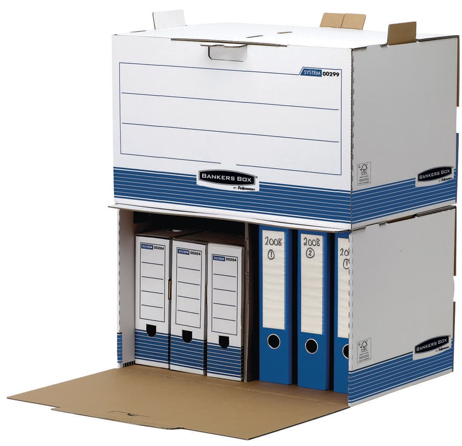 Fellowes Bankers Box System Archiv-Container, Blau
