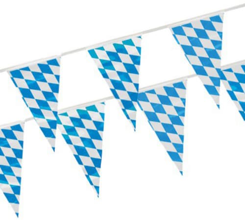 Papstar Wimpelkette , Bayrisch Blau, , Aus Folie