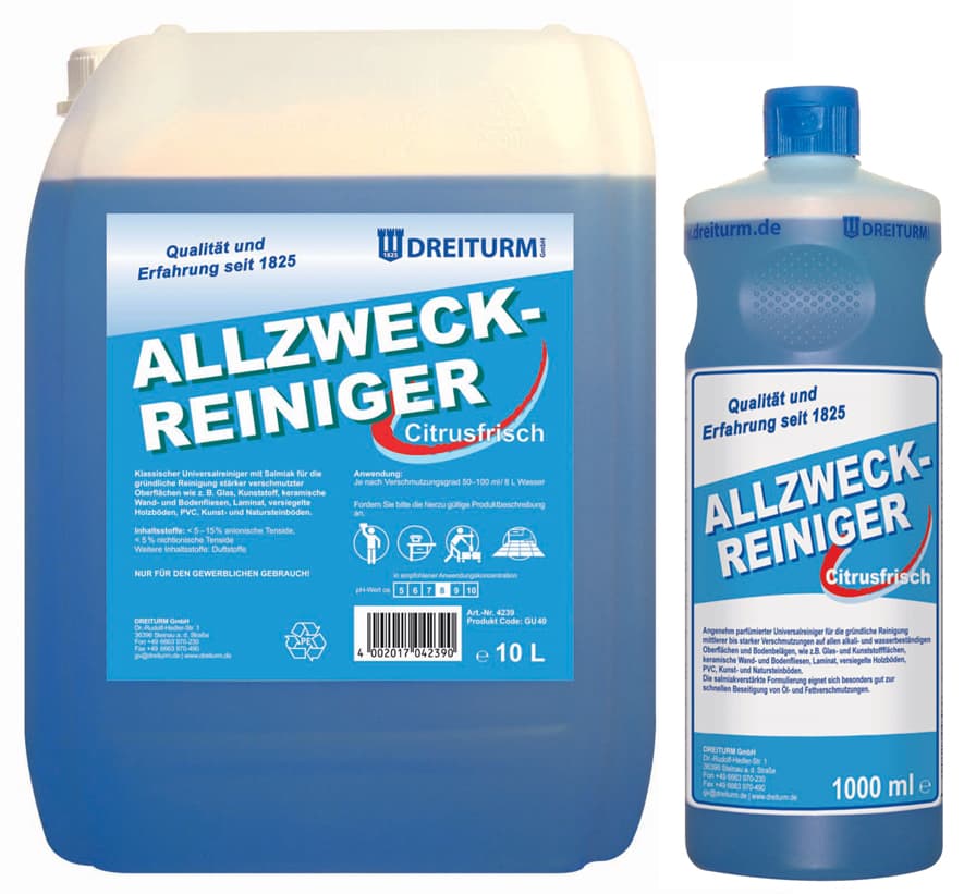 Dreiturm Allzweckreiniger Mit Salmiak, 10 Liter