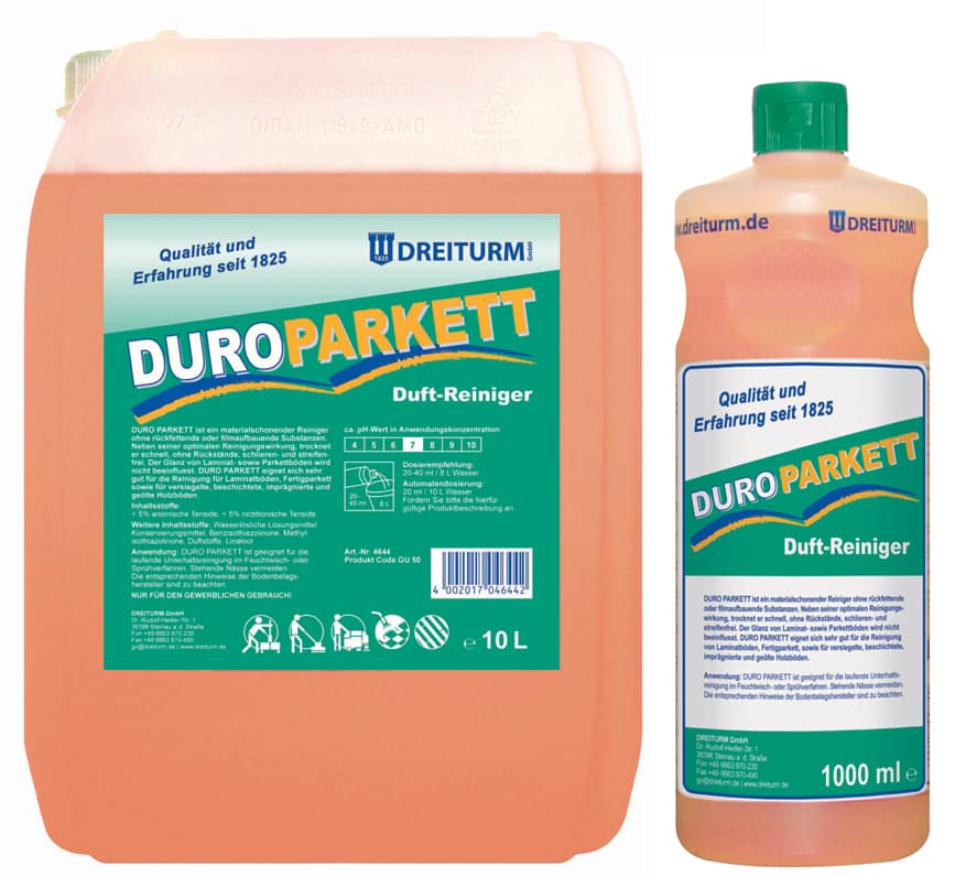 Dreiturm Parkett-/Laminatreiniger Duro Parkett, 1 Liter