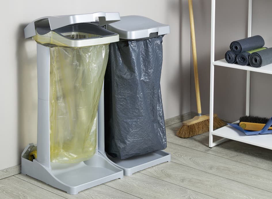 Keeeper System-Müllsackständer , Ole, , Silber/Anthrazit