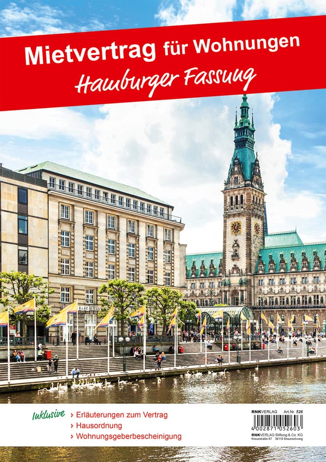 Rnk Verlag Vordruck , Mietvertrag Für Wohnungen - Hamburger