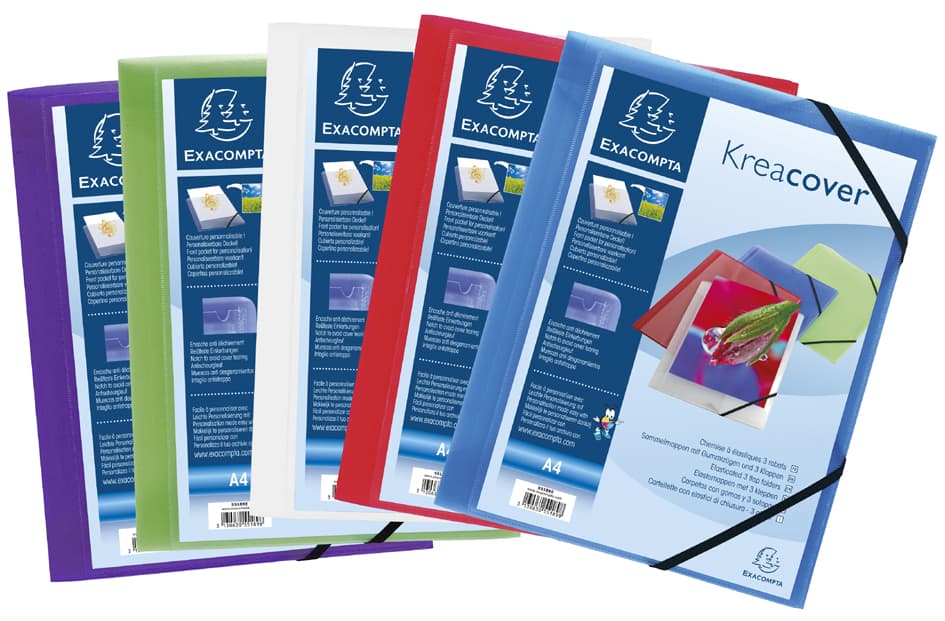 Exacompta Eckspannermappe Kreacover, Din A4, Pp