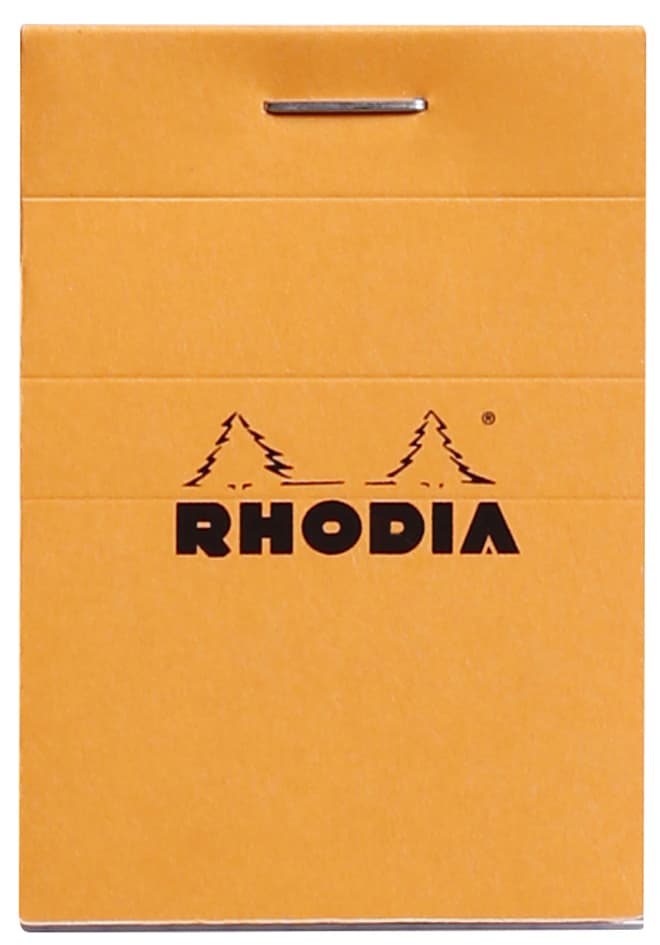 Rhodia Notizblock No. 10, Din A8, Kariert, Orange
