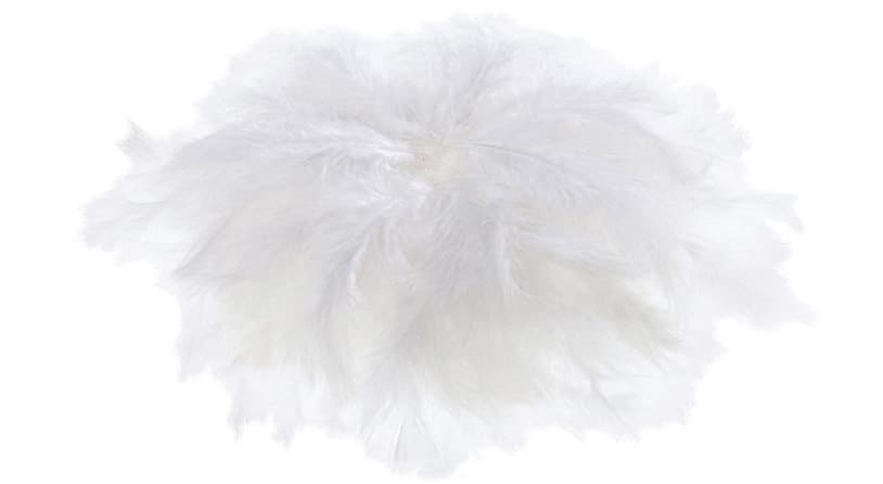 Folia Flauschfedern, 100 G, Weiß
