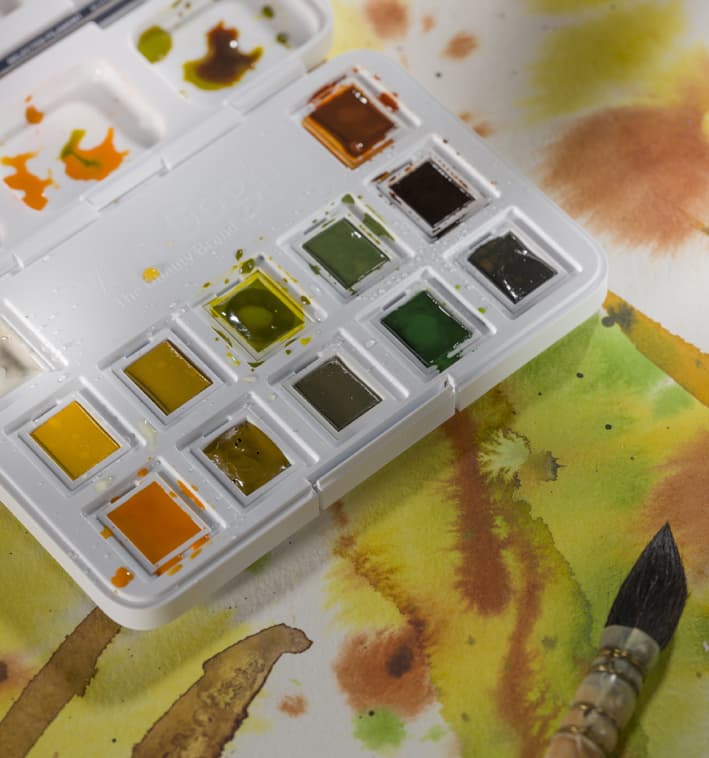 Royal Talens Aquarellkasten Van Gogh, 12er Box, Naturfarben