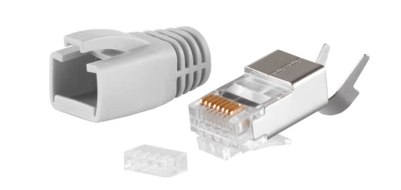 Shiverpeaks Basic-S Rj45-Stecker-Set, Kat.5e - 8, Grau