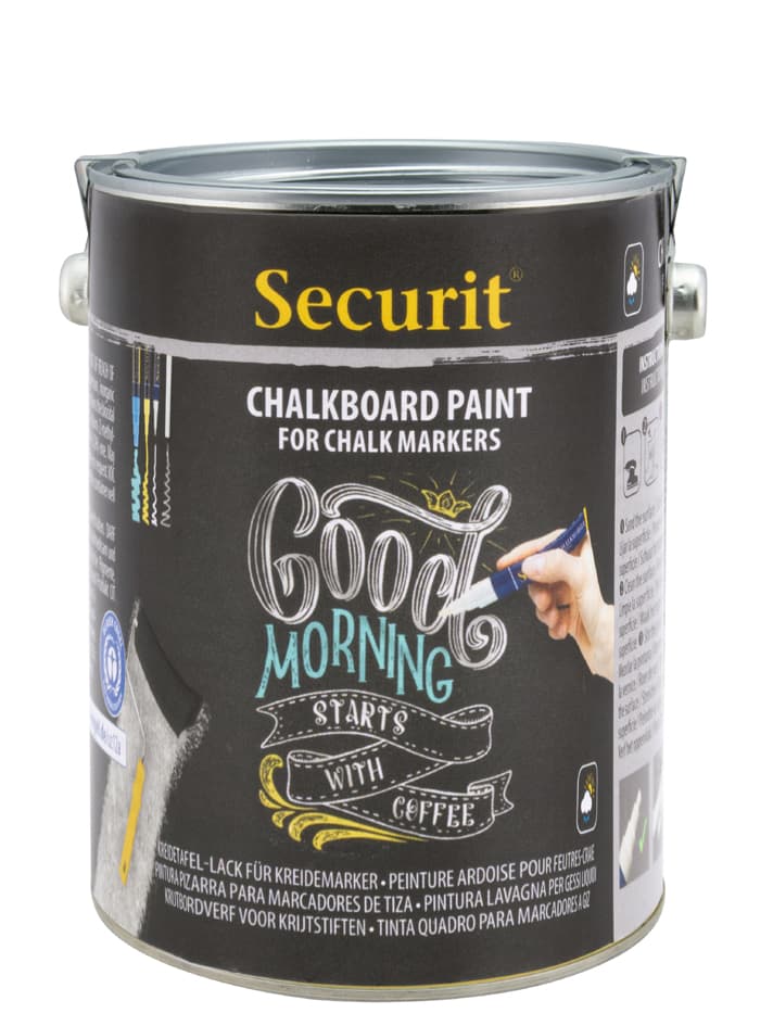 Securit Tafellack Paint, Schwarz, 2,5 Liter