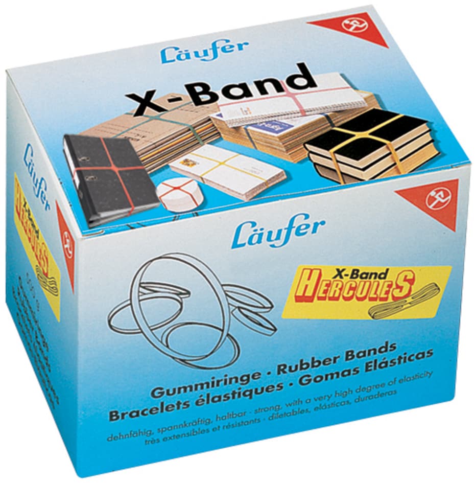 Läufer X-Band Im Karton - 500 G, 250 X 25 Mm, Bunt Sortiert