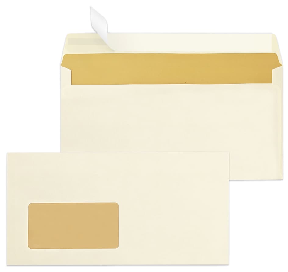 Mailmedia Briefumschlag Chamois, Din Lang, Mit Fenster