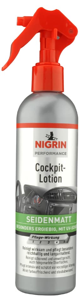 Nigrin Performance Cockpit-Lotion Seidenmatt, 300 Ml