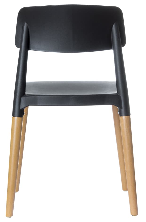 Paperflow Besucherstuhl , Glamwood, , 2er Set, Schwarz