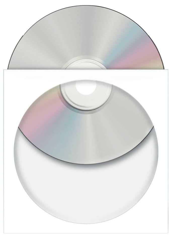 Herma Cd-/Dvd-Papiertaschen, Mit Fenster, Weiß,