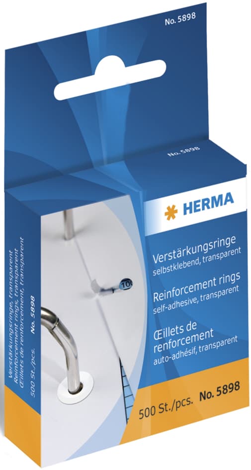 Herma Lochverstärkungsringe, Aus Kunststoff, Transparent