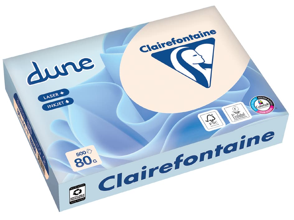 Clairefontaine Multifunktionspapier Dune, Din A4, 90 G/Qm