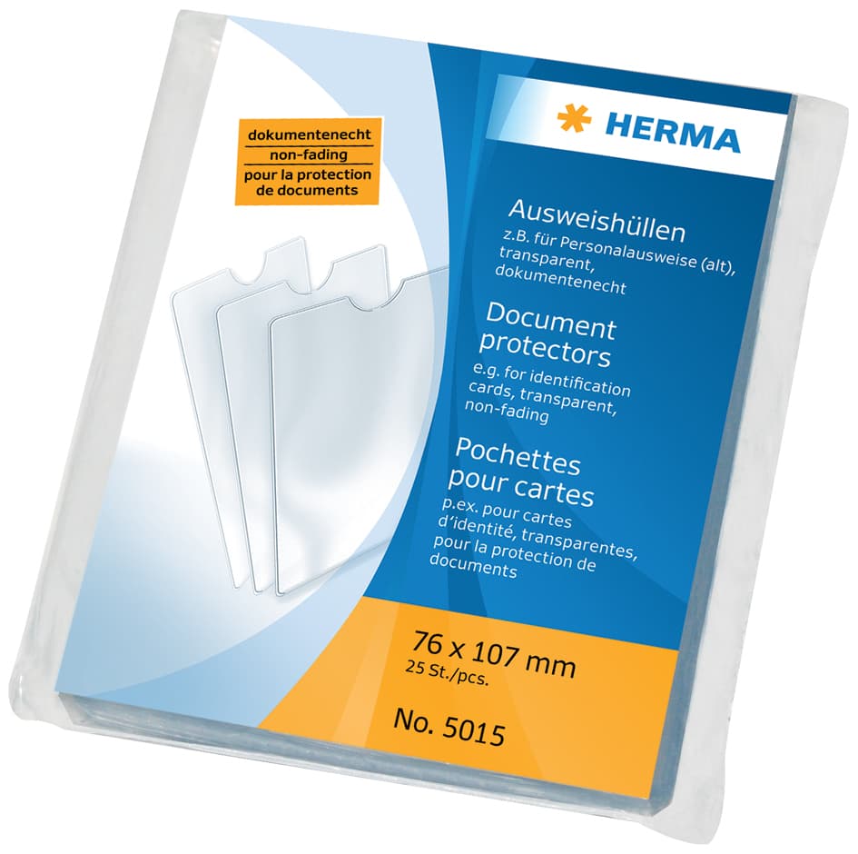 Herma Ausweishülle, Pp, 1-Fach, 0,14 Mm, Format: 63 X 90 Mm