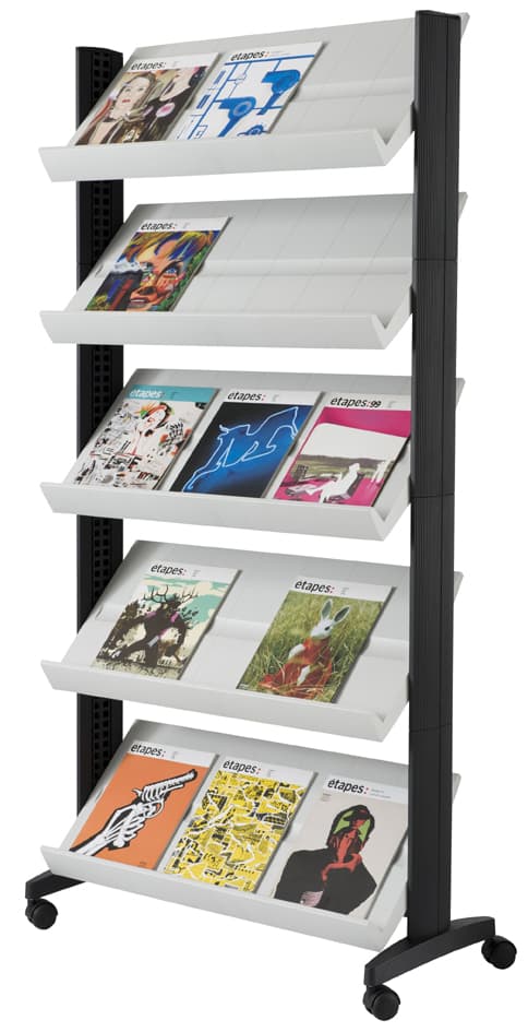 Paperflow Prospektregal Uno Easydisplays, 5 Ablagen, Grau