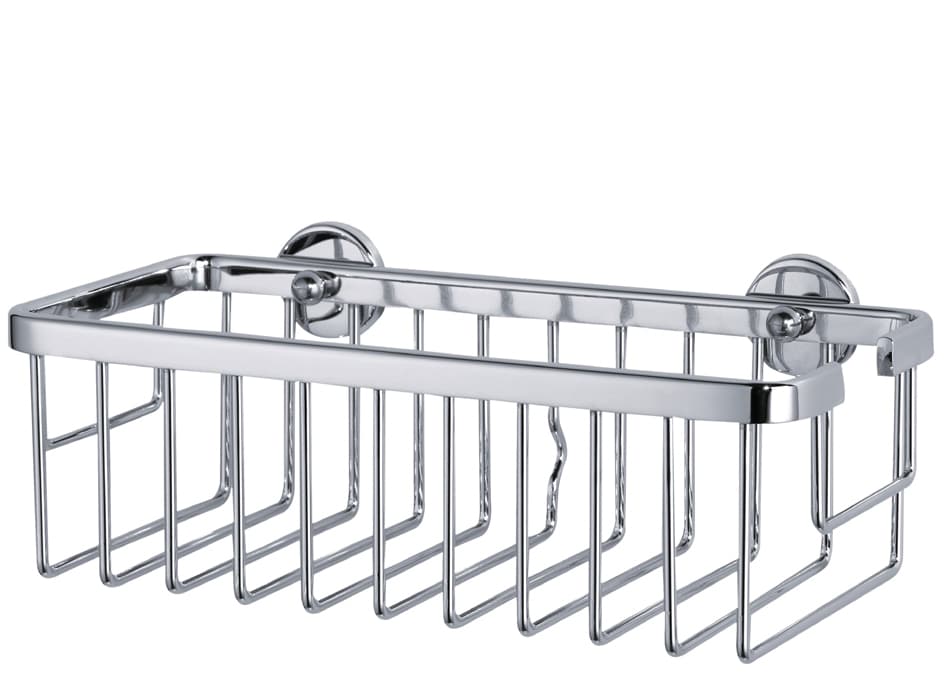 Tesa Duschkorb Aluxx M, Viereckig, Aluminium Verchromt