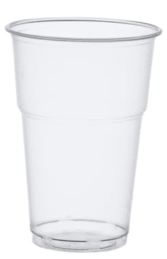 Papstar Kunststoff-Trinkbecher , Pure, , Aus Pla, 0,4 L